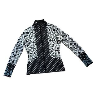 Icelandic Designs Womens 100% Merino Wool Full Zip Nordic Soft Sweater Jacket M